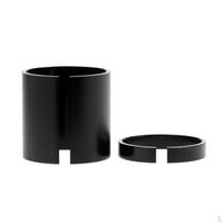 Set of Ahead Handlebar Stem Shim/Reducer 1 1/8inch to 28.6mm 25.4mm black