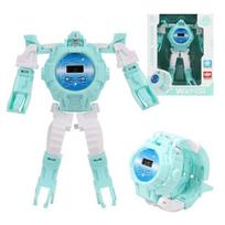 Electronic Children's Watch Transforms Into Robot Fun And Functional SkyBlue