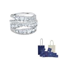 Swarovski Twist Wrap žiedas su kristalais 58-Original Brand Box And Bag
