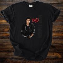 Michael Jackson Bad Comfort Colors Unisex T-Shirt, MJ Vintage Graphic Tee, King of Pop 80s Music Unisex T-Shirt XXXL