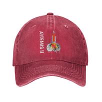 Classic Artemis II SLS Rocket Launch Mission Baseball Cap Unisex Style Distressed Denim Snapback Hat To The Moon Outdoor Soft Adjustable