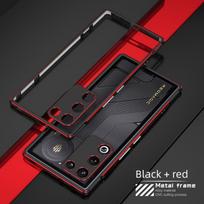 Prabangus metalinis buferio dėklas ZTE nubia RedMagic 11 Air 5G, aliuminio rėmo dangtelis + metalinė objektyvo apsauginė plėvelė For ZTE nubia RedMagic 11 Air 5G 6.85"&Opp Bag