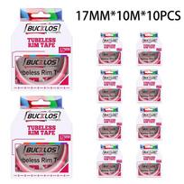BUCKLOS Bike 17/19/21/23/25/28/30/32/35mm×10M Tubeless Rim Tape Durable Bicycle Wheel Tape MTB F/V Valves Wheelset Tape Strip
