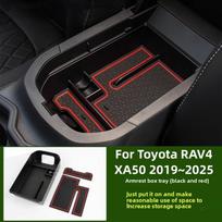 For Toyota RAV4 XA50 2019~2025 RAV 4 Hybrid Car Armrest Storage Box High Capacity Organizer Holder Tray Car Interior Accessories