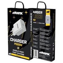Moonx Pd Usb-C Charger For Apple Iphone 12 13 14 15 White Fast Charger balta