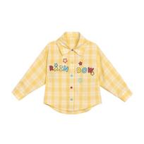 LUSON Baby Girl's Plaid Long Sleeve Shirt 110