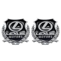 2 vnt. 3D metalinis emblemos lipdukas Automobilio ženkliuko dekoracijos Lipdukai Lexus F SPORT LBX NX RX 350h 450h ES UX 300e GS GX IS LS LX CT LC