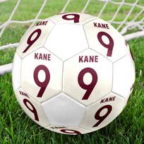 Kane9 Printed Size 5 Soccer Ball, Machine-Stitched PVC, Durable & High Bounce, All Ages Fit, fan merchandise, matches & outdoor use.