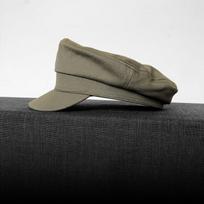 2025 Men's Nautical Peaked Cap - Vintage Flat Top Beret Military Style, Breathable Cotton Summer Boating Hat Anchor Patch S 54-56cm gray