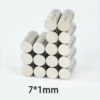50pcs 7x1/2/3mm Magnets - High Power Round Magnets for DIY, Whiteboard & Industrial Use
