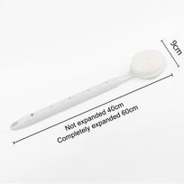 1pcs Silicone Back Scrubber For Shower Bath Body Brush With Telescopic Adjustable Long Handle Double Sided Shower Brush balta