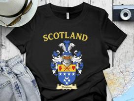 Yorston Clan Scotland Crest With Motto Yorston Family T-Shirt 3XL