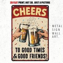 Vintage Tin Sign Bar Pub Man Cave Wall Decor