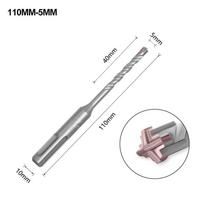 1Pcs 5/6/7/8/10/12mm Concrete SDS Plus Drill Bit 110mm 160mm 4 Cutters Electric Hammer Drill Bit Round Shank Cross Tips