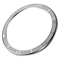 Watch Bezel Ring for Samsung Galaxy Watch6 Classic 43Mm 47mm Stainless Steel Timescale Cover Bumper Case Accessorie for Watch 6 Watch 6 Classic 43MM sidabras