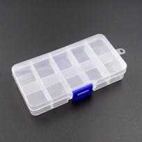 Plastikinė laikymo dėžutė smulkių komponentų papuošalų įrankių dėžutės karoliukų piliules Nagų dailės antgalio dėklas 1PC