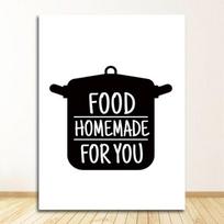 Juodai balti virtuvės reikmenys Sienos Menas Drobės Tapyba Virtuvės Citatos Plakatai ir spaudiniai Sienų nuotraukos Virtuvės apdaila 21cm×30cm NoFrame gray