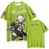 Popular ARPG Game Zenless Zone Zero Print T-Shirts 3D Fashion Men/Women Short Sleeve Crew Neck Tee Harajuku Style Streetwear Top 6XL gray