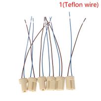 6 vnt./partija G9 lempos pagrindas Keraminis jungties lizdas LED halogeninei lemputei 1(Teflon wire)