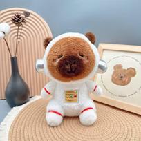 Internet celebrity plush toy space astronaut capybara doll kapibara eight inch grab machine doll doll bear 15cm