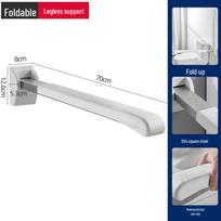 OIMG Foldable Wall-Mounted Toilet Grab Bar balta