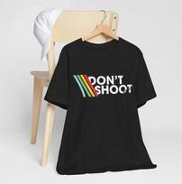DON'T SHOOT Gaming Shirt Sarcastic Funny Retro Arcade Raiders Tee S