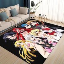 3D animacinis High School DxD seksualus mergina Rias Akeno Asia kilimas svetainei, miegamajam, namų sofos dekoravimui, neslystantis grindų kilimėlis 40x60cm( 15x23in ) gray