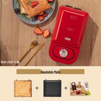 Yidepu Breakfast Bread & Waffle Maker, Detachable Mini Pressure Cooker for Light Meals YD-216S