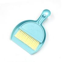 Smiley Face Desktop Mini Mini Broom Keyboard Cleaning Brush with Dustpan Small Broom Set Computer Clutter Brush Smiley mėlyna