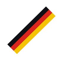 2 vnt. Vairo rato trijų spalvų lipdukas Automobilio modifikavimo plėvelė German Flag black