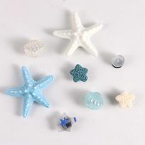 Kawaii Ocean Theme Croc Charms Set Cute Shark Starfish Shell Shoe Charms DIY Cartoon Shoe Accessories for Crocs Clogs Sandals Ki