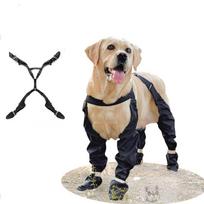 Anti Dirty Dog Shoes Outdoor Dust-proof Pet Shoes Waterproof Anti Slip Bag Belly Integrated Shoes Wear-resistant Dog Supplies XS juoda