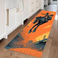 Vakarų kaubojų bėgikas kilimas Vintažinis namų dekoras Koridoriaus kilimas Minkštas neslystantis grindų kilimėlis Koridoriui, svetainei, miegamajam 40X120CM
