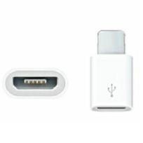 Mini Fast Transfer OTG Charge Converter Adapter for iPhone to Android Micro USB balta
