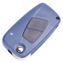 Jingyuqin Flip Folding Remote Car Key Case Shell Cover Fob For Fiat Iveco Punto Ducato Stilo Panda Idea Doblo Bravo 2/3 Buttons 2 Buttons Blue