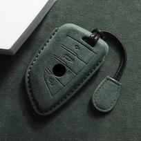 Suede Dirbtinės Odos Automobilio Raktų Dėklas Dangtelis Bmw X1 X3 X5 X6 X7 1 3 5 6 7 Serijoms G20 G30 G11 F15 F16 F20 G01 G02 Raktų Grandinėlės Apsauga black