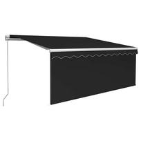Awning Manual Retractable with Blind LED 3.5x2.5m Anthracite