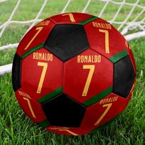 Cristiano Ronaldo 5 dydžio futbolo kamuolys, spalvingas, tinkamas visoms amžiaus grupėms, mašininio siuvimo, PVC medžiagos, varžybų lygio, patvarus ir atšokantis