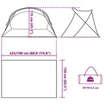 Beach Tent for 2 Persons Azure Blue Pop Up Waterproof