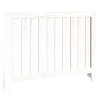 White Radiator Cover 108.5 x 19 x 84 cm Solid Pine Wood