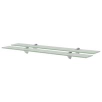 Floating Shelves 2 pcs Glass 80 x 10 cm 8 mm