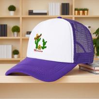 Mexican Cactus Sombrero Tequila Print Trucker Hat Adjustable Mesh Baseball Cap Unisex Outdoor Summer Cap One Size