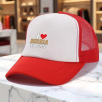 I Love Birria Tacos Trucker Hat Polyester Mesh Adjustable Snapback Cap Casual Outdoor Gift One Size