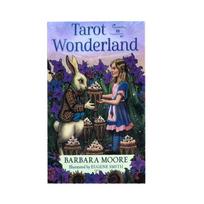 Klasikinė „Keistos katės“ tarot kortų kaladė „Stebuklų šalyje“ su ryškiu įpakavimu meditacijai ir žaidimui Tarot In Wonderland