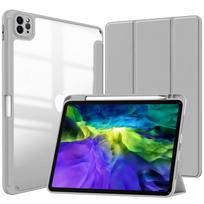 Case For Ipad Pro M5/M4 (11-Inch) 2025/2024 Models, Transparent Acrylic Back Cover pilka spalva