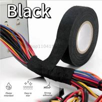 9/15/19/25mm Car Engine Compartment Car with High Temperature Resistance Insulation Flame Retardant Velvet Electrical Tape Cloth (Black,9x10&1pcs) juoda