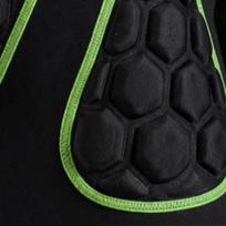 Spandex Fabric Padded Protective Shorts Outdoor Padded Protective Shorts  Snowboarding Green trim M