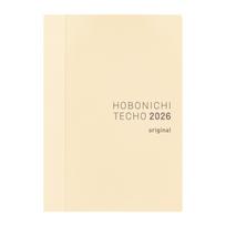 Hobonichi Techo 2026 Originalus planuoklis, dydis 1 puslapis per dieną, sausis, pirmadienis [A6 / / / pradžia] smėlis