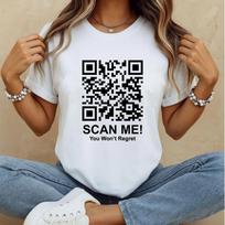 Nuskaityk Mane QR Kodo Marškinėliai, Nuskaitymo QR Kodo Marškinėliai, Juokingi Greito Atsako Kodo Marškinėliai 4XL
