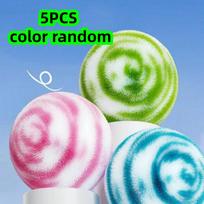 5-Piece Set of Random Color Bathroom Cleaning Balls, Sink Brushes, Washbasin Brushes, Bathroom Bathtub Brushes, Countertop Cleaning Balls, Washbasin